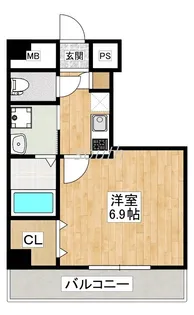 1Kの間取り画像