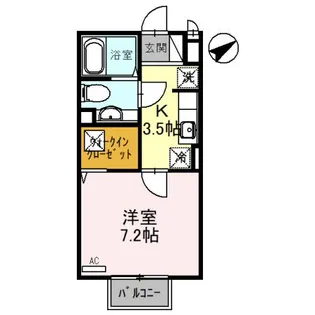 大阪府東大阪市菱屋東3【アパート】の間取り