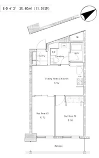 ソサエティ蔵前【11階】の間取り