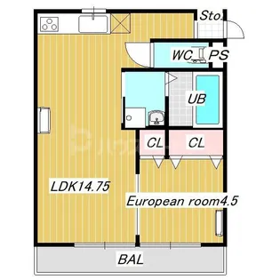 サンライズ市川【1階】の間取り
