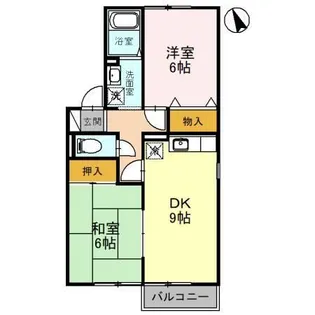 セジュール長坂台【2階】の間取り