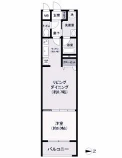 BPRレジデンス金山【9階】の間取り