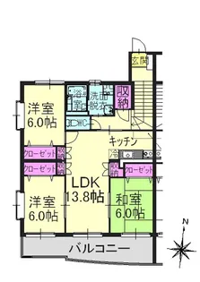 アネシス【2階】の間取り