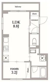 k’s表参道 ケイズ表参道【2階】の間取り