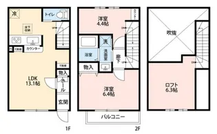 TMテラスハウス本八幡の間取り