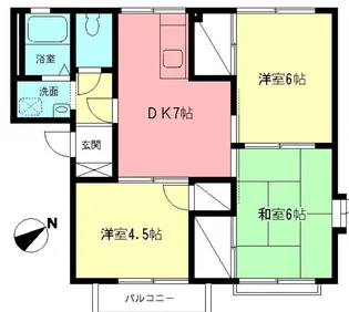 ハイツ古関【2階】の間取り