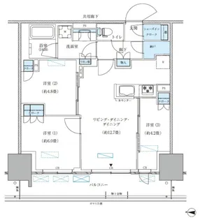 東京都江東区大島4【マンション】の間取り
