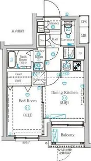 東京都北区東十条3【マンション】の間取り