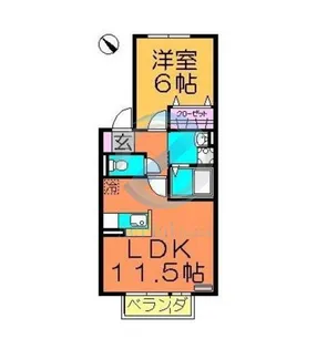 千葉県市川市塩焼1【アパート】の間取り