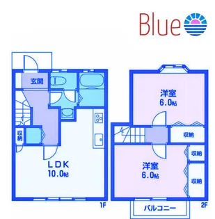 神奈川県茅ヶ崎市矢畑【アパート】の間取り