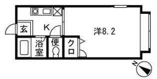 ウラノス鵠沼【1階】の間取り