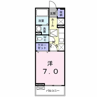 クラール・シーズンII【1階】の間取り
