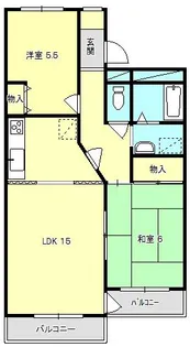 第1ガーデンハイツ_学生【1階】の間取り