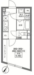 COCOCUBE大泉学園【3階】の間取り