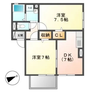 Shine ark【2階】の間取り