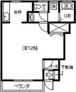 ランドパレス名倉【1階】の間取り