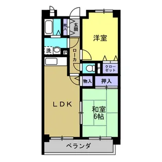 グレイシィーK・Y【4階】の間取り