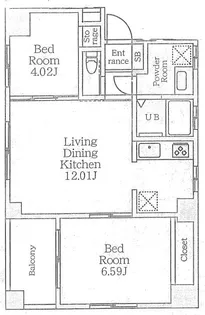 新築 フォレスト世田谷大原【2階】の間取り