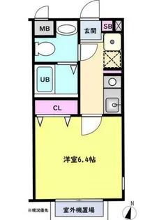 グリーンクラブ大宮【4階】の間取り