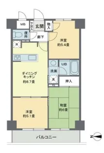 東京都江東区大島1【マンション】の間取り