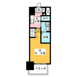 丸東レジデンス大須【12階】の間取り
