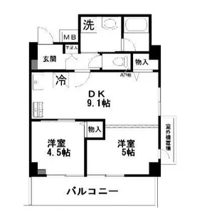 オーベルジュ並木【3階】の間取り