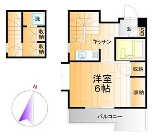 MYフラット宮堀【2階】の間取り