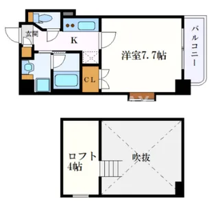 タウンライフ名駅【7階】の間取り