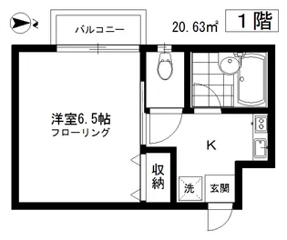 メゾンドグラース【1階】の間取り