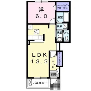ハーバー M【1階】の間取り