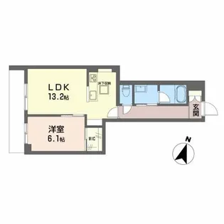 ヴィーロ キャピターレ【1階】の間取り