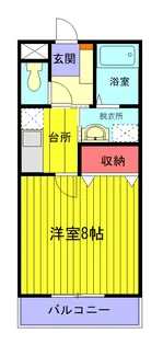 ヒルズ青柳【1階】の間取り