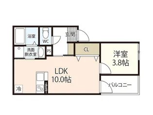 REGALE MIKADO【1階】の間取り