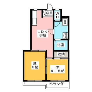 ニートネス【1階】の間取り
