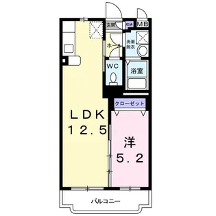 マエストロ伊勢【3階】の間取り