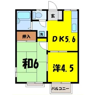 エステートピア岩野(深谷市本住町)【2階】の間取り