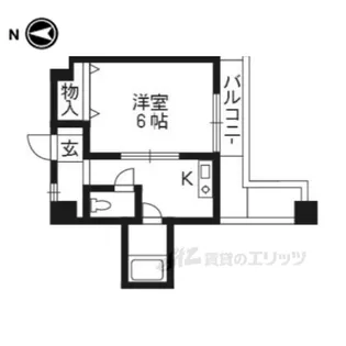 ヤマシナアーバンコテージ【2階】の間取り