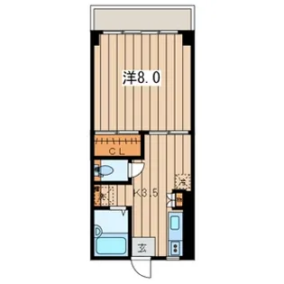 デュオ・コーポ【1階】の間取り