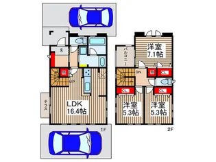 埼玉県富士見市上沢1【一戸建】の間取り