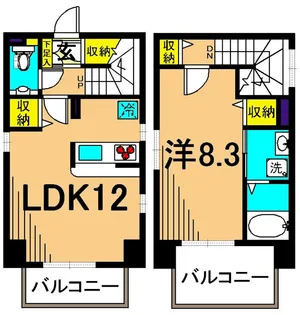 東京都品川区大井1【マンション】の間取り
