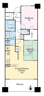 BELISTA板橋浮間舟渡【7階】の間取り