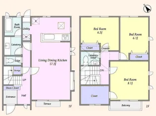 東京都世田谷区梅丘1【一戸建】の間取り