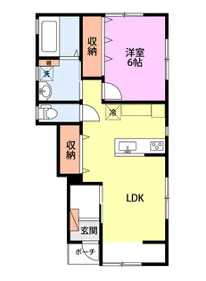 ミルズグランディール高彦根【1階】の間取り