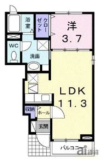 東京都小平市花小金井8【アパート】の間取り
