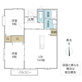 ユイマール・エフ F【1階】の間取り