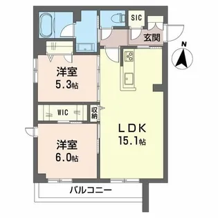 サンクチュアリ櫛引【1階】の間取り