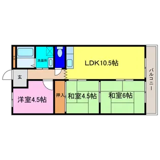 滋賀県野洲市行畑2【マンション】の間取り