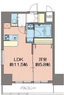 ORSUS新大阪【12階】の間取り