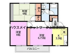 ヴィラ・アルペジオB棟【1階】の間取り