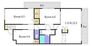 Fiore【7階】の間取り